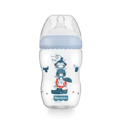 FISHER PRICE - Biberón First Moments 4M+ 330 Ml - 11 Oz Azul