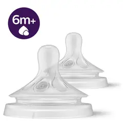 AVENT - Tetina Natural 3.0 Liquidos Espesos 6m+