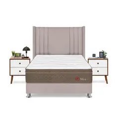 FORLI - Dormitorio Sirius Beige 2 Plz + 2 Veladores