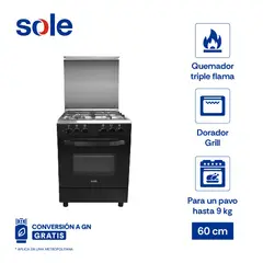 SOLE - Cocina De Pie Bahamas Glp 60 Cm 4 Hornillas