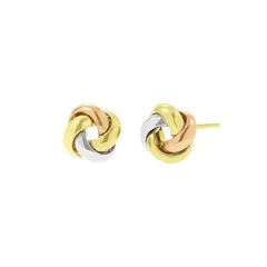 BALIQ - Argollas Nudo Cinta Oro 18k