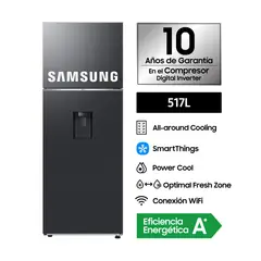 SAMSUNG - Refrigeradora Top Mount 517Lt RT53DG6750B1PE Negro