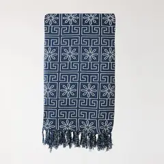 PANTAI - Pareo Griego Azul Oscuro