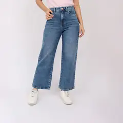 KAYRA POBLET - Jean Wide Leg Tiro Alto Mujer