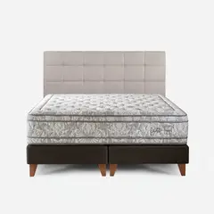 ROSEN - Dormitorio Box Spring Diletto Issey Niebla King