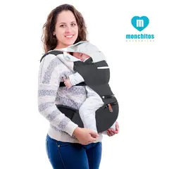 MONCHITOS - Canguro Con Asiento Plomo