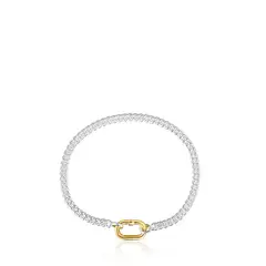 TOUS - Pulsera Vermeil Oval Bicolor