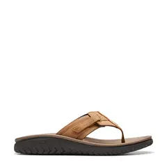 CLARKS - Zapatillas Casuales Hombre Zap Hom Wesley Sun Tan Lea Marrón