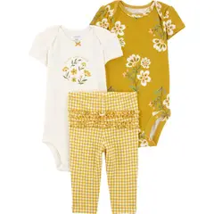 CARTER'S - Conjunto 3 Piezas Bebé Niña Algodón Carters