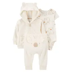 CARTER'S - Conjunto Bebé Unisex 3 Piezas Algodón Carters