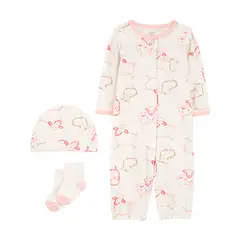 CARTER'S - Conjunto Bebé Niña 3 Piezas Algodón Carters