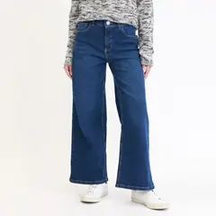 SYBILLA - Jean Wide Leg Tiro Medio Mujer