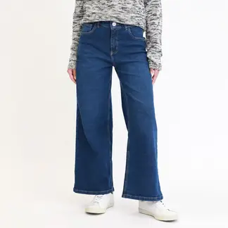 SYBILLA - Jean Wide Leg Tiro Medio Mujer