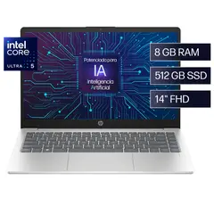 HP - Laptop Intel Core Ultra 5 Serie H 8GB 512GB SSD 14" Con Inteligencia Artificial 14-ep1001la