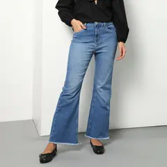 SYBILLA - Jean Flare Algodón Mujer