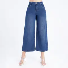 KANSAS - Jean Wide Leg Tiro Alto Mujer