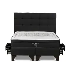 ROSEN - Dormitorio con Cajones Tempo Issey Grafito King