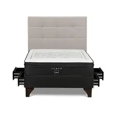 ROSEN - Cama Cajones Tempo Issey Niebla 2 Plazas