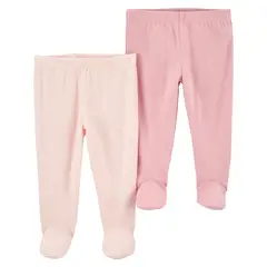 CARTER'S - Pantalón Bebé Niña Pack X2 Algodón Carters.
