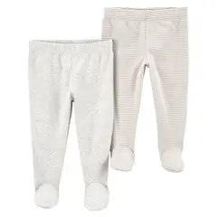 CARTER'S - Pantalón Bebé Unisex Pack X2 Algodón Carters