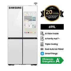 SAMSUNG - Refrigeradora French Door Family Hub AI 699L
