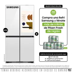 SAMSUNG - Refrigeradora French Door Family Hub AI 699L.