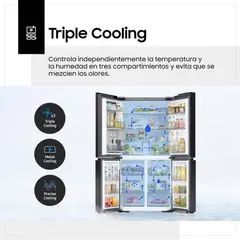 SAMSUNG - Refrigeradora French Door Family Hub AI 699L RF29DB995012PE