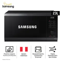 SAMSUNG - Horno Microondas Cheff 23L MS23DG4504AGPE