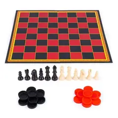 SPIN GAMES - Juego Ajedrez Damas 3 En Raya Spin Master Games