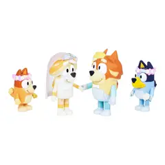 BLUEY - Juguete Pack X4 Figuras