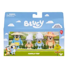 BLUEY - Juguete Pack X4 Figuras