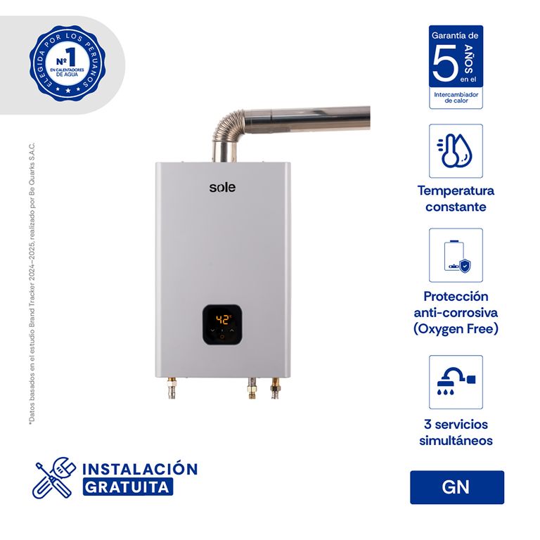 Calentador Instantáneo Tiro Forzado Gn 14L C/Acc