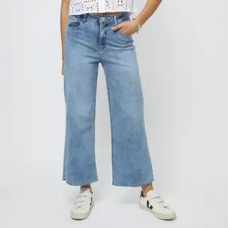 SYBILLA - Jean Wide Leg Tiro Medio Mujer Sybilla.