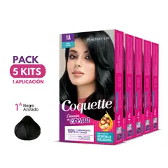 COQUETTE - Pack 5 Tintes 1A Negro Azulado 1 Aplicación