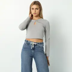 SYBILLA - Top Manga Larga Mujer