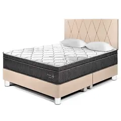 PARAISO - Dormitorio Pocket Star Loft King + 2 Almohadas + Protector