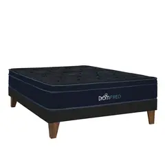 DROM - Cama Europea Fred 2Plz Negro