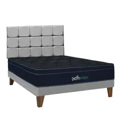 DROM - Dormitorio Europeo Fred Gris 2Plz Negro