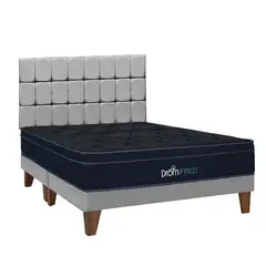 DROM - Dormitorio Europeo Fred Gris King Negro