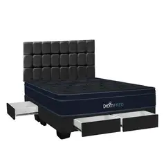 DROM - Dormitorio con Cajones Fred King Negro