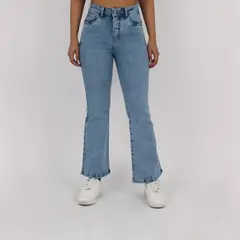 KAYRA POBLET - Jean Flare Tiro Alto Mujer Kayra Poblet.