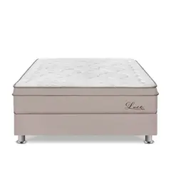 FORLI - Cama Luce Pocket Queen + 2 Almohadas + Protector