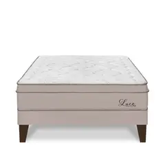 FORLI - Cama Europea Luce Pocket 1.5 Plz + 1 Almohada + Protector