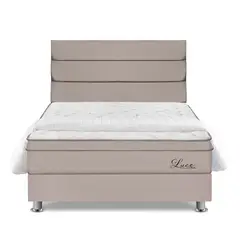 FORLI - Dormitorio Luce Queen + Edredón + 2 Almohadas + Protector