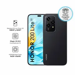 HONOR - Celular 200 Lite 8gb Negro 256gb