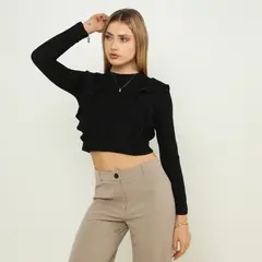 SYBILLA - Chompa Manga Larga Mujer