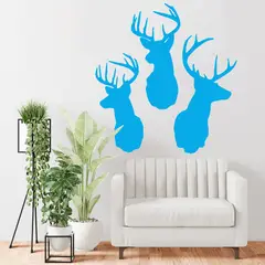 STICKART - Vinilo Cabezas De Ciervo