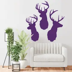 STICKART - Vinilo Cabezas De Ciervo