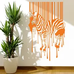 STICKART - Vinilo Cebra Código De Barras