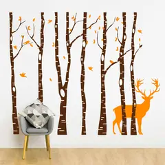 STICKART - Vinilo Árboles Y Ciervo